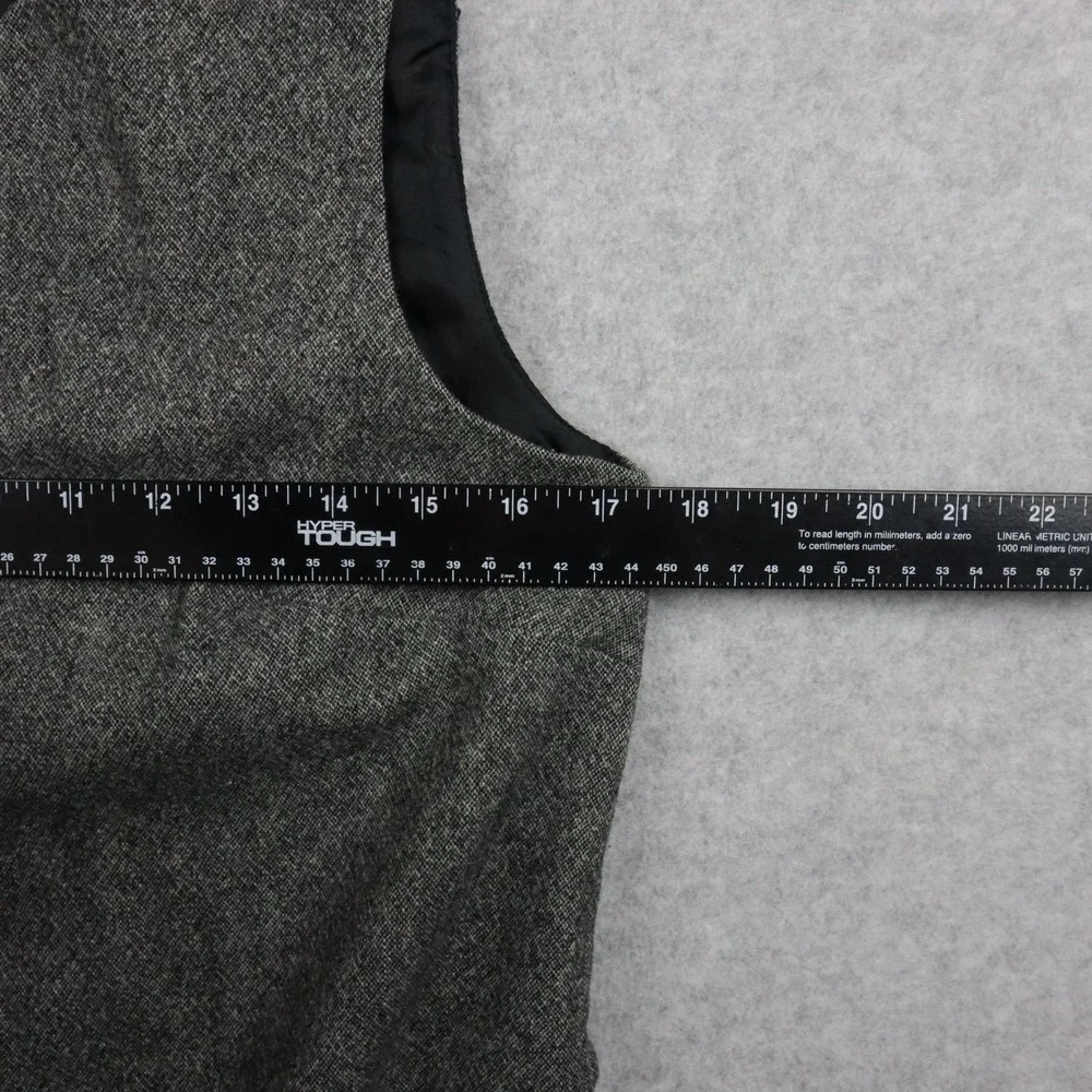 Gap Dress Womens 6 Wool Blend Shift 1/2 Button Casual Lined Dark Gray Sleeveless - Picture 5 of 9